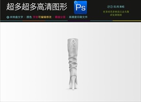 女士逼真高跟鞋样机图片