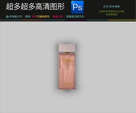 高档最新方头香水瓶样机图片