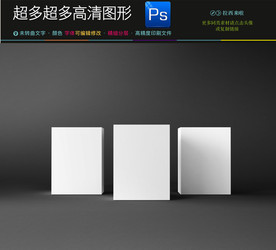 空白样品盒子样机效果图