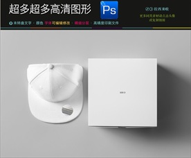 空白样品盒子样机效果图