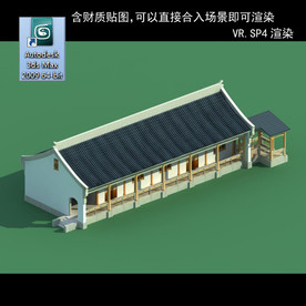 中式建筑 中式多层 中式别墅