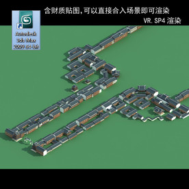 中式建筑 中式多层 中式别墅