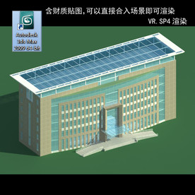 建筑模型图 效果图 多层建筑