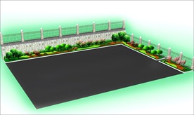 围墙绿化效果图