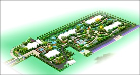 小区景观绿化效果图