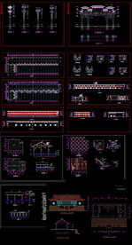 cad明清建筑施工图