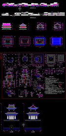 仿古建筑街CAD图
