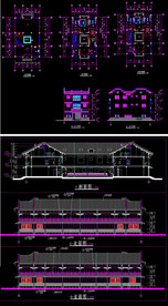 徽派别墅建筑设计方案图纸