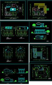 徽派酒店会所建筑图纸