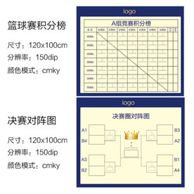 篮球赛比赛公示板 羽毛球比赛
