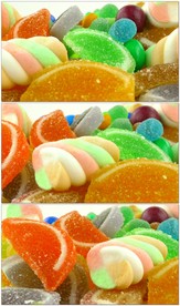 4K彩色甜食糖果