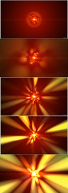 金色火焰燃烧光线发射爆炸特效