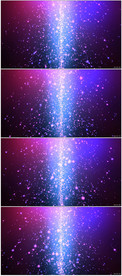 紫色光效粒子烟花唯美星空素材