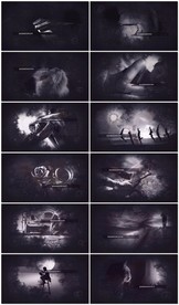 黑色历史AE模板