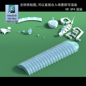 规划建筑 简易建筑 规划体块