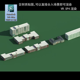 规划建筑 简易建筑 规划体块