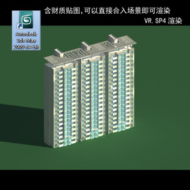 规划建筑 简易建筑 规划体块