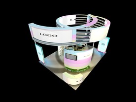 展览展示设计展台缤纷多彩