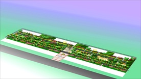 小区绿化效果图