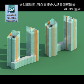 规划建筑 简易建筑 规划体块