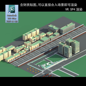 规划建筑 简易建筑 规划体块