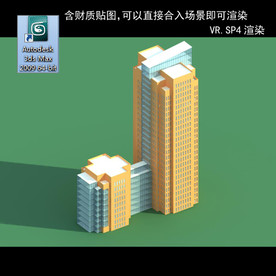 规划建筑 简易建筑 规划体块