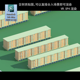 规划建筑 简易建筑 规划体块