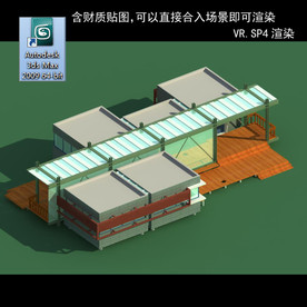 建筑模型图 效果图 多层建筑