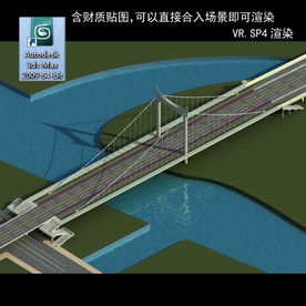 桥 车行桥 立交桥  桥模型