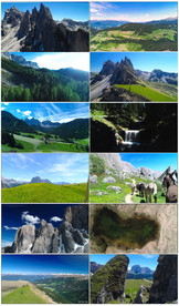 实拍阿尔卑斯山美丽自然风光