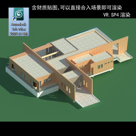 建筑模型图 效果图 多层建筑