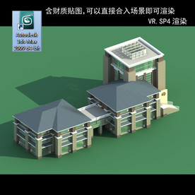 门卫室 门卫模型 厂区门卫