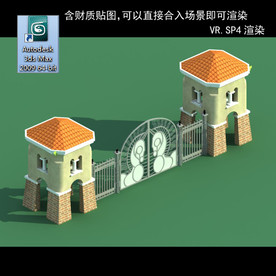 门卫室 门卫模型 厂区门卫