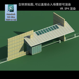 门卫室 门卫模型 厂区门卫