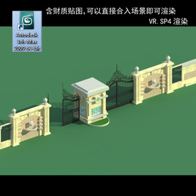 门卫室 门卫模型 厂区门卫