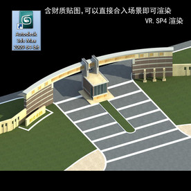 门卫室 门卫模型 厂区门卫