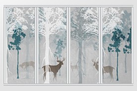 小清新梦幻北欧风自然移门