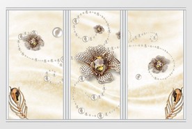 现代简约立体珠宝移门