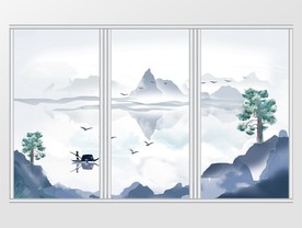 新中式高端水墨风格移门