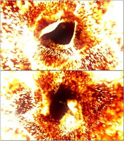 震撼粒子火花视觉背景