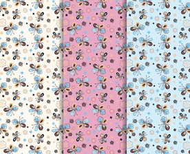 蝴蝶 矢量 无缝印花