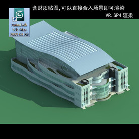 写字楼  现代办公楼 建筑模型