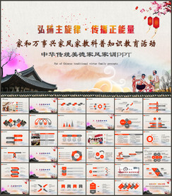 中国传统文化家风建设讲座PPT