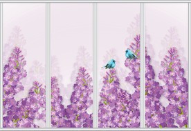 浪漫薰衣草移门