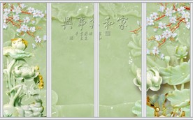 玉雕家和万事兴移门