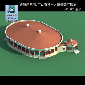 写字楼 现代办公楼 建筑模型图