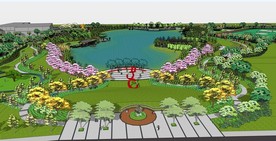 体育文化公园 效果图 景观 规