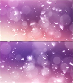 蒲公英漂浮动态背景