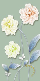 简约花卉玄关装饰画