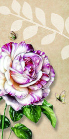 复古花酒花朵玄关